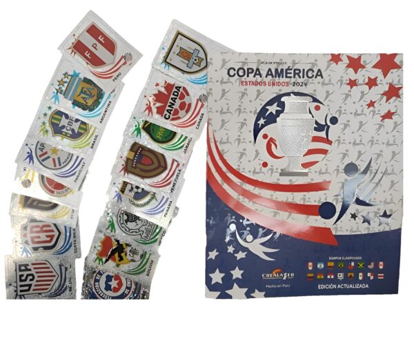Copa América 2024: Álbum Completo A Pegar [Ultimas Unidades]