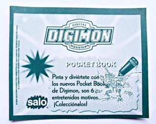 Digimon 1: Lámina 167 (A Pegar) [1999, Salo]