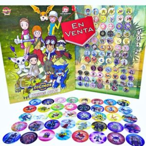 Digimon, Tazos Colección 2 + Coleccionador [Digimon Taps]