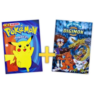 . Álbum Promo: Pokémon + Digimon - Álbumes Mini Completos A Pegar