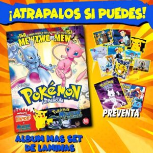 . Pokémon Mewtwo vs Mew: Álbum Completo A Pegar [PREVENTA]