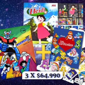 . Álbum Promo: Mazinger Z + Heidi + Cariñositos: Completos A Pegar
