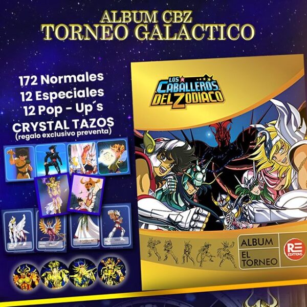 . Caballeros Del Zodiaco, Torneo Galactico: Álbum Completo A Pegar [PREVENTA]