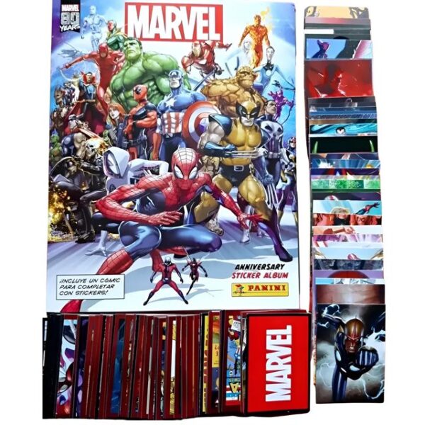 Marvel 80 Años: Álbum Completo A Pegar + Cartas